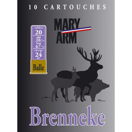 Cartouche Mary Arm Brenneke 20 / Cal. 20 - 24 g