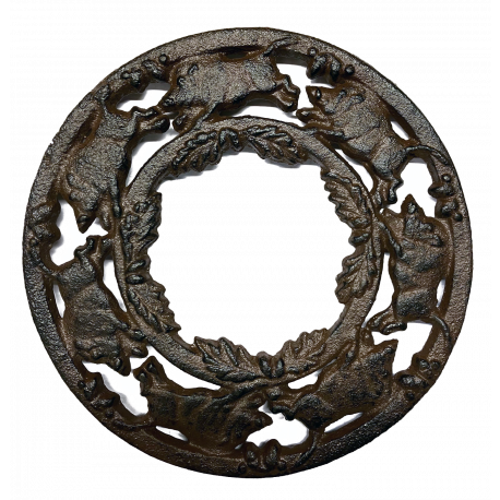 Sous-plat rond Sanglier