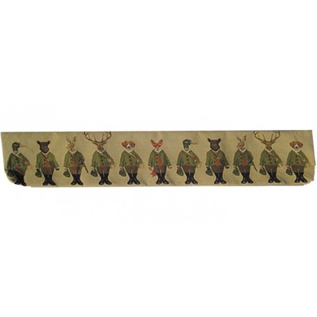 Boudin de porte Animaux chasseurs beige