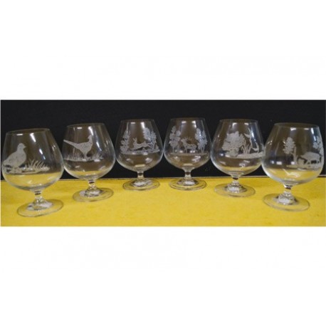 Verres gravés Cognac