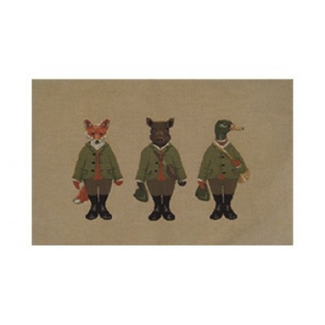Coussin Animaux chasseurs 1