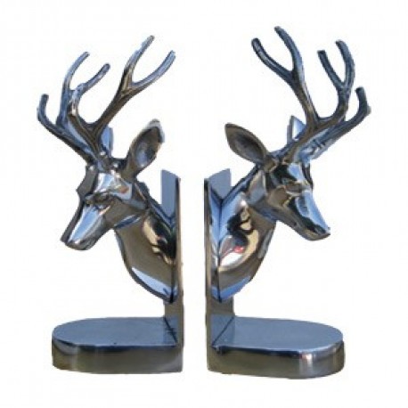 Serre-livres Cerf alu