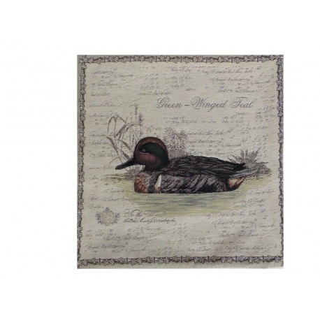 Coussin Canard Green Winged Teal