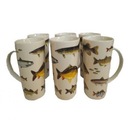 Service 6 mugs Poissons