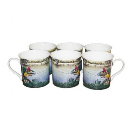 Service 2 mugs Pêche