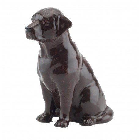 Tirelire labrador chocolat