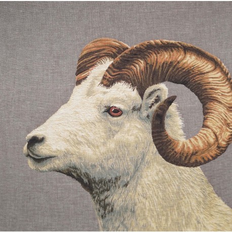 Grand coussin Mouflon clair