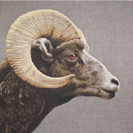 Grand coussin Mouflon foncé