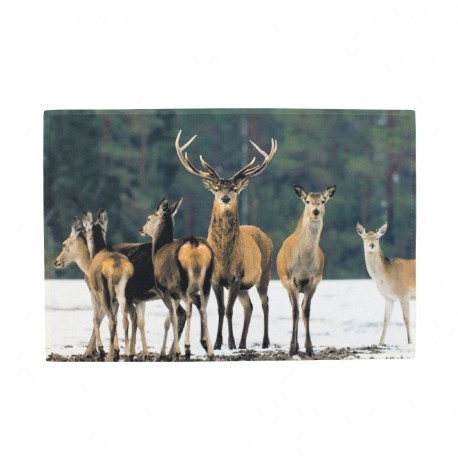 Tapis de cuisine cerfs dans la neige