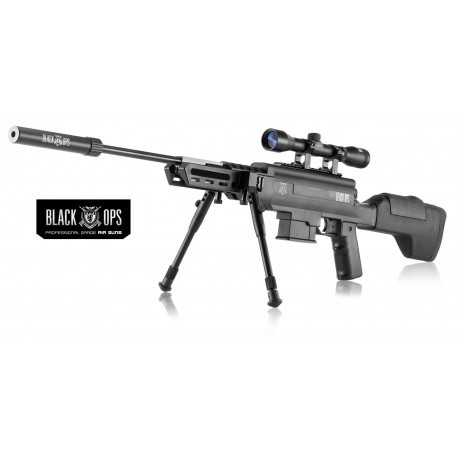 Carabine à plomb Black Ops Sniper Tactical - Cal 4,5 mm