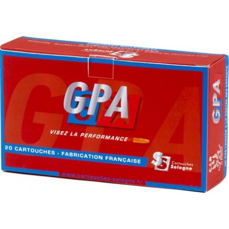 Cartouche Sologne / cal. 375 H&H Mag. - GPA Blindée 19,4 g / 300 gr