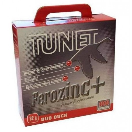 Pack 100 cart. Tunet Duo Duck Ferozinc+ / Cal. 12 - 32 g