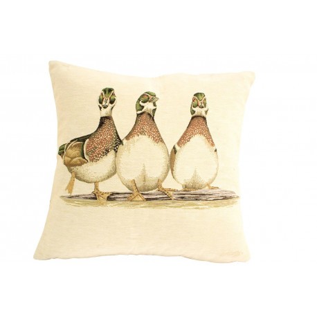 Coussin motif 3 canards 