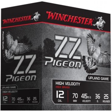 Cartouche Winchester ZZ Pigeon / Cal. 12 - 36 g - Plomb ...