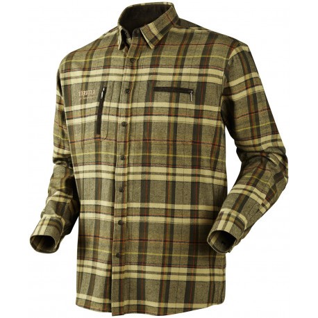 Chemise de chasse Härkila Eide Beige check