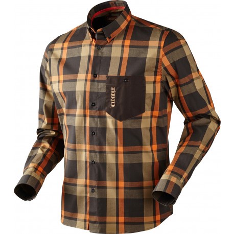 Chemise de chasse Härkila Amlet Shadow brown