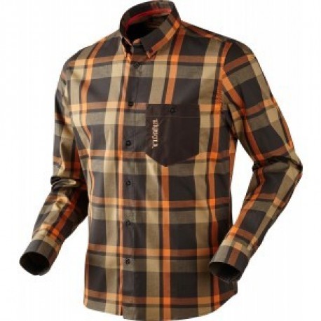 Chemise de chasse Härkila Amlet Shadow brown - Taille L