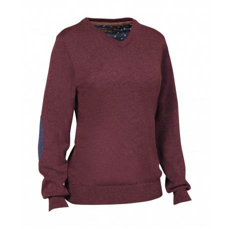 Pull Femme Club Interchasse Arthemis Prune