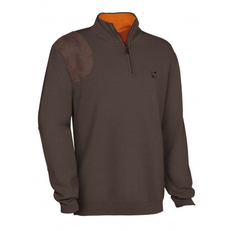 Pull de chasse Club Interchasse Wilfried Marron