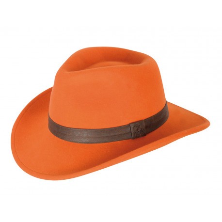 Chapeau orange fluorescent pas cher