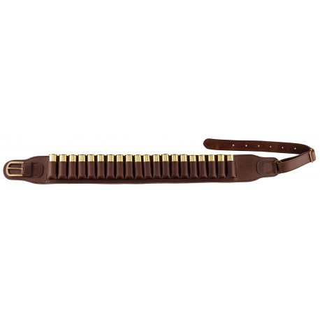Cartouchière en cuir gras Country Sellerie pour cartouches Cal. 20