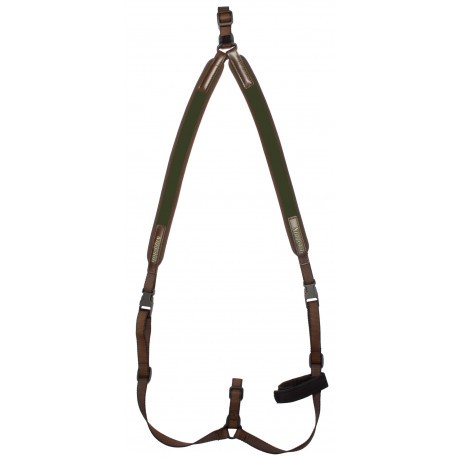 Bretelle carabine néoprène Niggeloh "sac à dos" / Vert