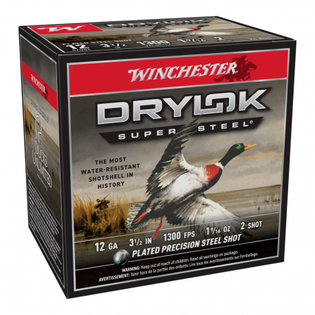 Cartouche Winchester Drylok Super Magnum / Cal. 12 - 44 g 