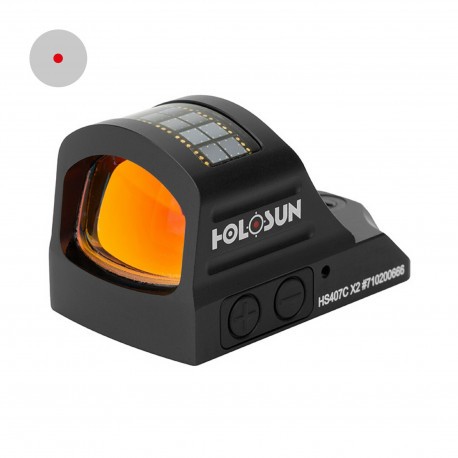 Viseur panoramique point rouge Holosun HS407C solaire