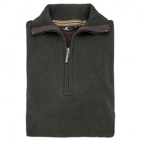 Pull de chasse col zippé Stagunt Deer Bronze