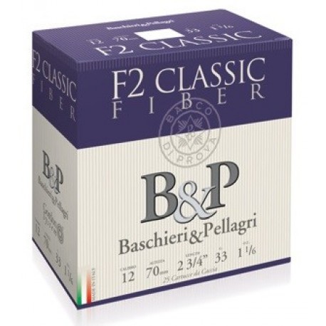 Cartouche B & P F2 Classic Fiber / Cal. 12 - 33 g