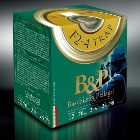 Cartouche B & P F2 - 4 Trap / Cal. 12 - 28 g
