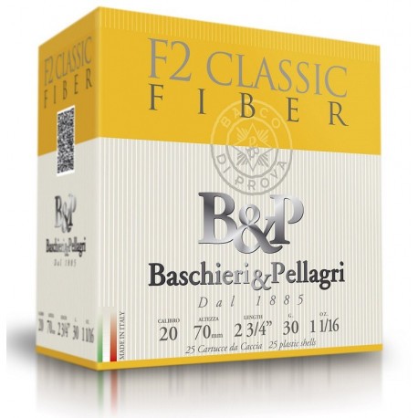 Cartouche B & P F2 Classic Fibre 30 / Cal. 20 - 30 g