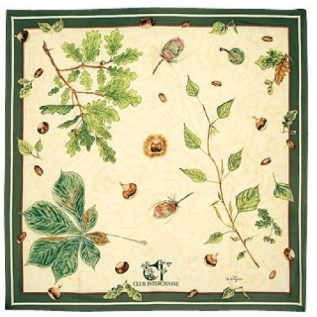 Foulard Club Interchasse Feuille / Vert