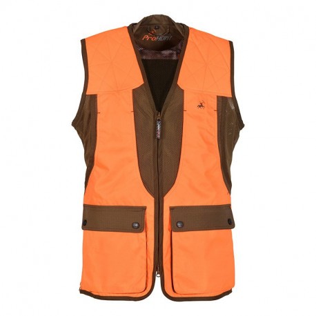 Gilet de chasse ProHunt Grouse Kaki - Orange