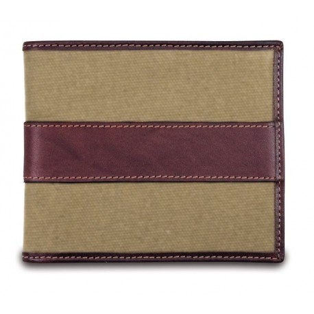 Portefeuille 14 cartes Baron / Toile & Cuir