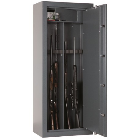 Armoire forte Infac Classic / 20 ou 10 armes + étagères + coffre intérieur