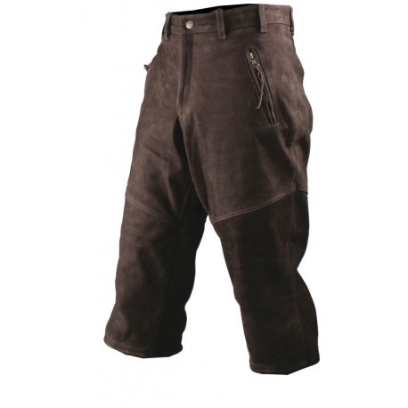 Pantalon chasse cuir on sale homme