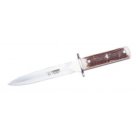 Couteau de chasse manche bois de cerf Cudeman 16,5 cm