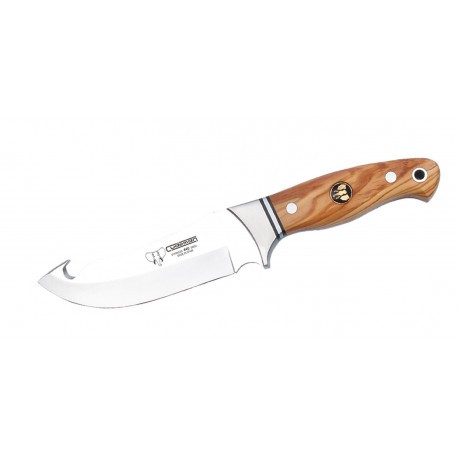 Couteau de chasse à dépouiller manche bois d'olivier Cudeman 13 cm