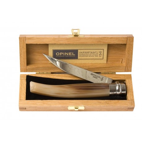 Couteau de chasse pliant Opinel manche corne