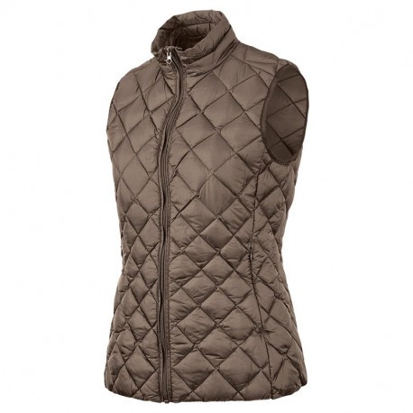 Gilet ouatiné plumes Femme Stagunt Jensen Coffee