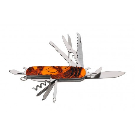 Couteau de chasse pliant Ligne Verney-Carron Kronos - Camo Orange