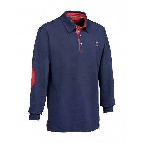 Polo Ligne Verney-Carron Casual manches longues - Bleu