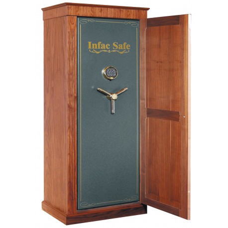 Armoire anti-feu Infac Wood Cover Safe M60 Chêne / 13-18 armes