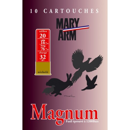 Cartouche Mary Arm Magnum 20 / Cal. 20 - 32 g