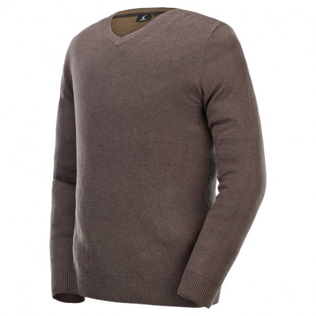 Pull de chasse col V Stagunt Mallard Coffee