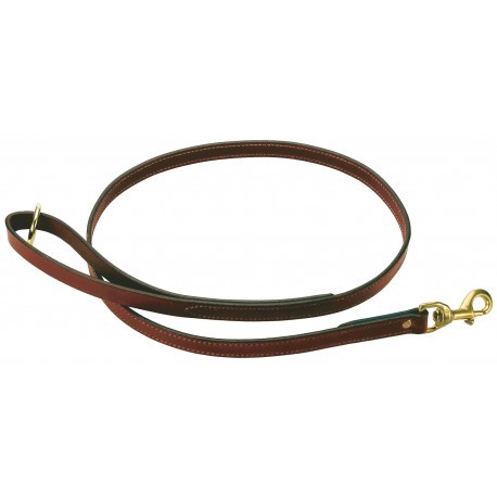 Laisse plate en cuir