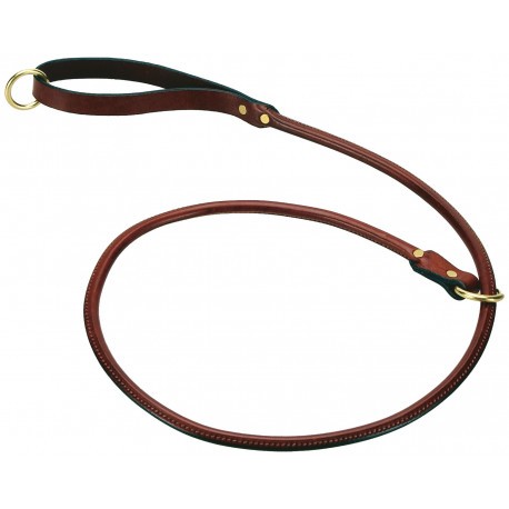 Laisse-lasso ronde en cuir
