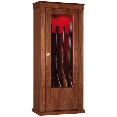 Armoire Infac Wood Cover Safe Vitrine MV62 Noyer / 10 armes