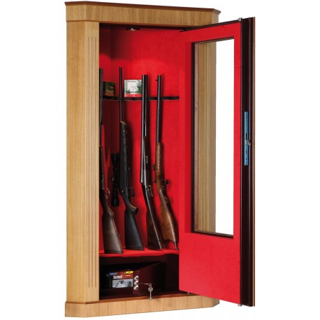 Armoire Infac Wood Cover Safe Vitrine MVR8 Noyer / 8 armes